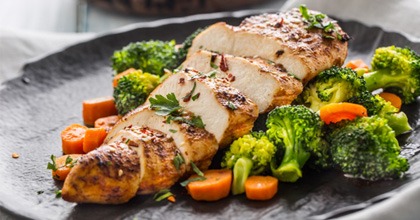 Chicken breast and vegetables