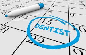 Dental appointment on calendar for Invisalign. 